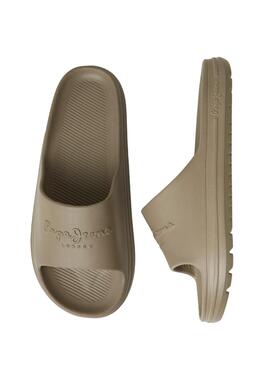 Chanclas Pepe Jeans Beach Slide Marrón para Hombre