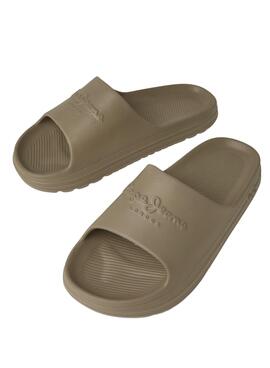 Chanclas Pepe Jeans Beach Slide Marrón para Hombre