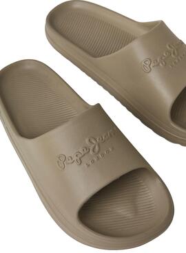 Chanclas Pepe Jeans Beach Slide Marrón para Hombre