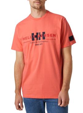 Camiseta Helly Hansen Graphic Naranja para Hombre