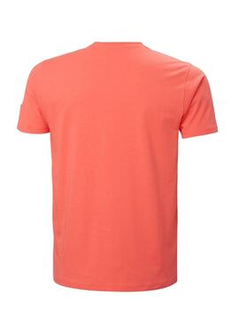 Camiseta Helly Hansen Graphic Naranja para Hombre