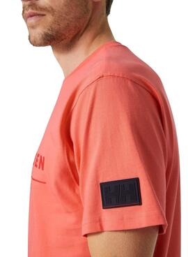 Camiseta Helly Hansen Graphic Naranja para Hombre