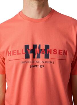 Camiseta Helly Hansen Graphic Naranja para Hombre