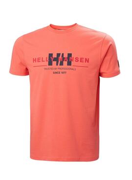 Camiseta Helly Hansen Graphic Naranja para Hombre