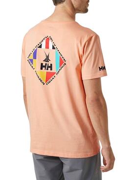 Camiseta Helly Hansen Shoreline Naranja Hombre