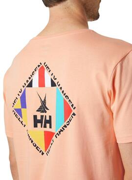 Camiseta Helly Hansen Shoreline Naranja Hombre