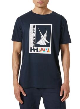 Camiseta Helly Hansen Shoreline Marino para Hombre 