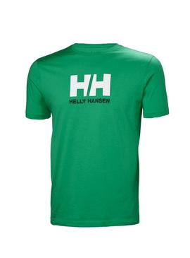 Camiseta Helly Hansen Logo Verde Hombre