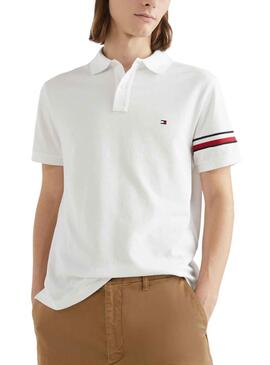Polo Tommy Hilfiger Global Blanco para Hombre