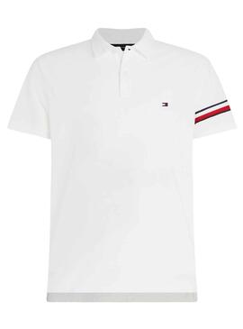 Polo Tommy Hilfiger Global Blanco para Hombre