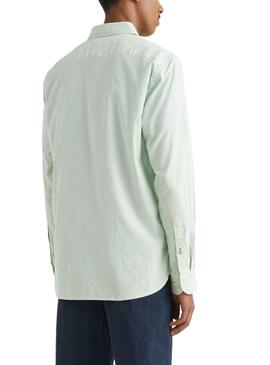 Camisa Tommy Hilfiger 1985 Oxford Verde Hombre