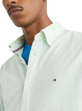 Camisa Tommy Hilfiger 1985 Oxford Verde Hombre
