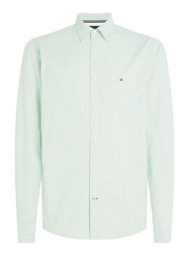 Camisa Tommy Hilfiger 1985 Oxford Verde Hombre