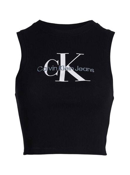 Top Calvin Klein Archival Negro para Mujer
