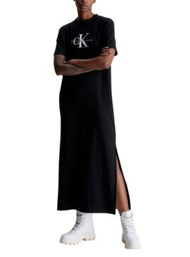 Vestido Calvin Klein Monologo Negro para Mujer