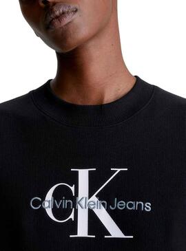 Vestido Calvin Klein Monologo Negro para Mujer