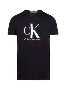 Camiseta Calvin Klein Disrupted Negro para Hombre