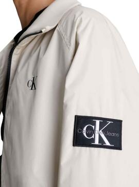 Chaqueta Calvin Klein Harrington Beige para Hombre