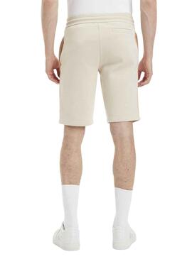 Bermudas Calvin Klein Logo Tape Beige para Hombre