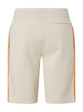 Bermudas Calvin Klein Logo Tape Beige para Hombre