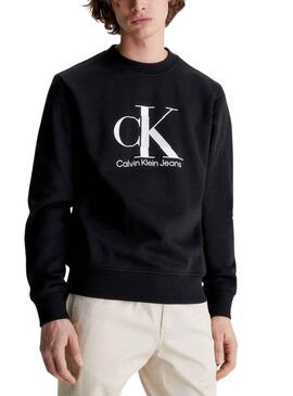 Sudadera Calvin Klein Disrupted Negro para Hombre