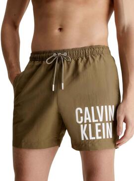 Bañador Calvin Klein Intense Marrón para Hombre
