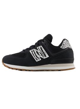 Zapatillas New Balance 574 Mini Negro Niña y Niño