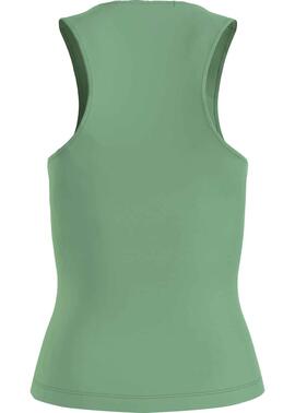 Camiseta Calvin Klein Racer Verde para Mujer