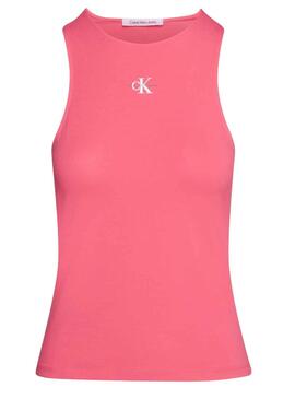 Camiseta Calvin Klein Racer Rosa para Mujer