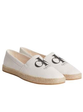Alpargatas Calvin Klein Monogram Blanco Hombre