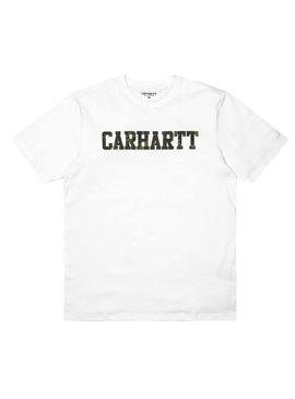 Camiseta Carhartt College Camo Blanco Hombre