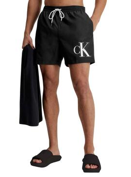 Pack Bañador y Toalla Calvin Klein Negro Hombre