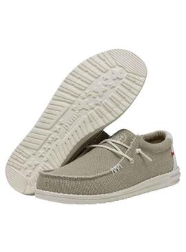 Zapatos Hey Dude Wally Braided Beige Hombre