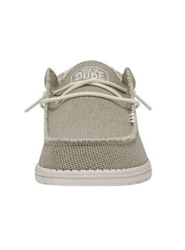 Zapatos Hey Dude Wally Braided Beige Hombre