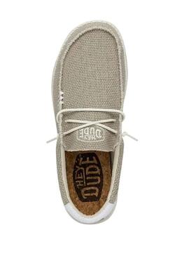 Zapatos Hey Dude Wally Braided Beige Hombre