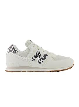 Zapatillas New Balance 574 Blanco Animal Print