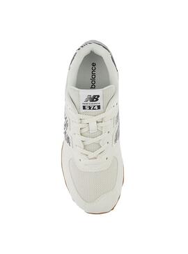 Zapatillas New Balance 574 Blanco Animal Print