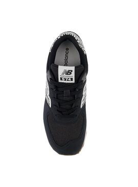 Zapatillas New Balance 574 Negro Animal Print