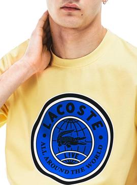Camiseta Lacoste World Amarillo Hombre