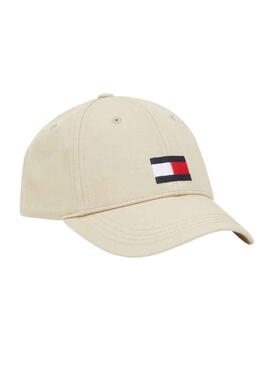 Gorra Tommy Hilfiger Big Flag Beige para Niño