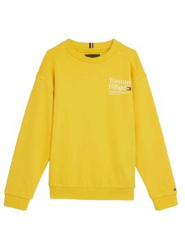 Sudadera Tommy Hilfiger Star Amarillo para Niño