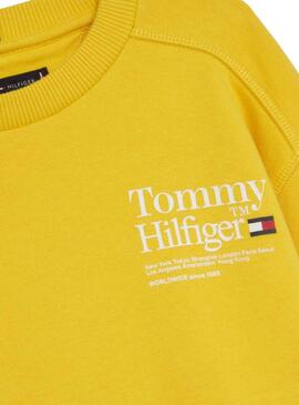 Sudadera Tommy Hilfiger Star Amarillo para Niño