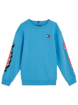 Sudadera Tommy Hilfiger Fun Azul para Niño