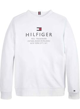 Sudadera Tommy Hilfiger Spring Blanco para Niño