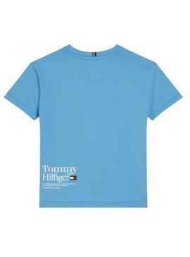 Camiseta Tommy Hilfiger Star Azul para Niño