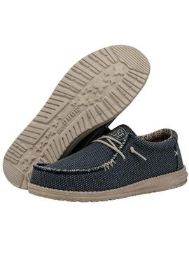 Zapatos Hey Dude Wally Braided Azul para Hombre