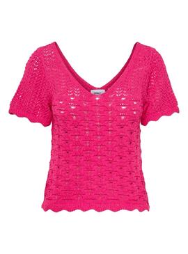 Camiseta Only Becca Rosa para Mujer