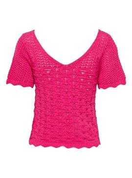 Camiseta Only Becca Rosa para Mujer