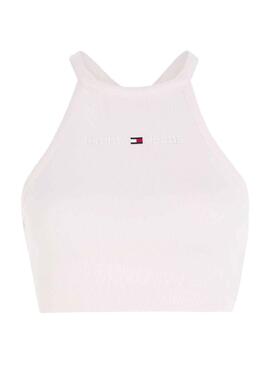 Top Tommy Jeans Tonal Rosa para Mujer