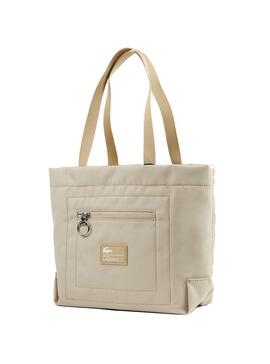 Bolso Lacoste Contrast Beige para Mujer